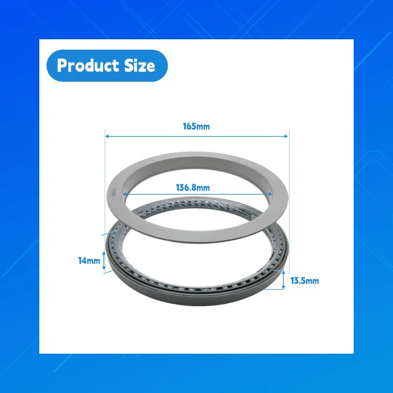 

HEP9502Rotating shaft oil seal,Size136.8x165x13.5/14mm,DMHUI high-quality NBR tractor oil seals,applicable to HEP9502,RWDR-KOMBI