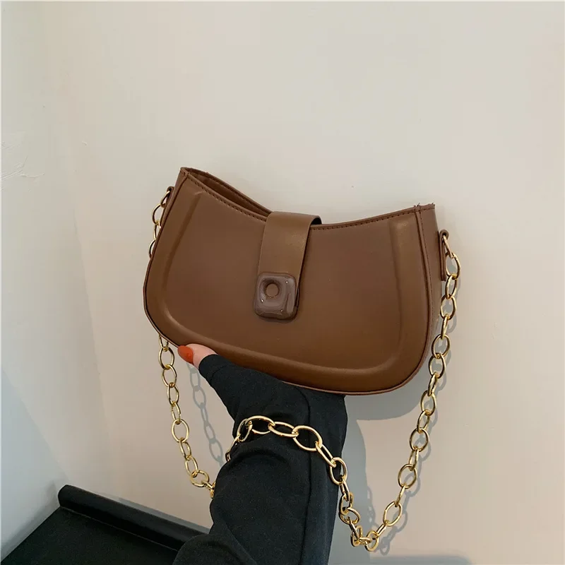 

Niche simple women's bag versatile texture messenger bag casual shoulder armpit bag