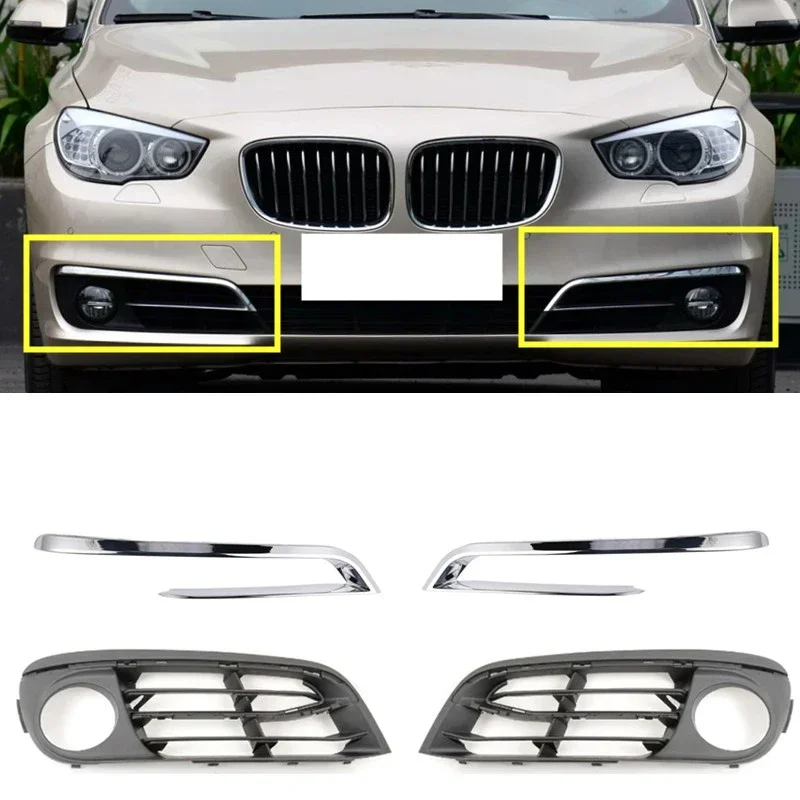 

51117331673 51117331674 Front Bumper Left/ Right Grille Trim Strip For BMW F07 GT530 GT528 GT535 GT550 2012-2017