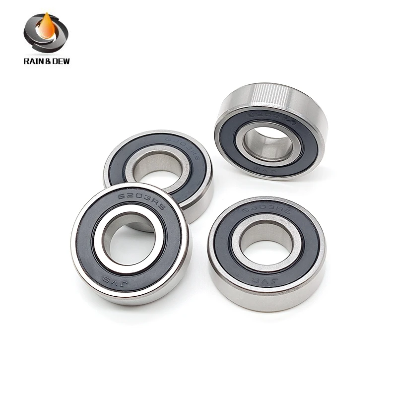 2 stuks 6203 2RS 17X40X12 mm 6203RS Binnendiameter 17 mm Chroomstaal Diepgroefkogellagers