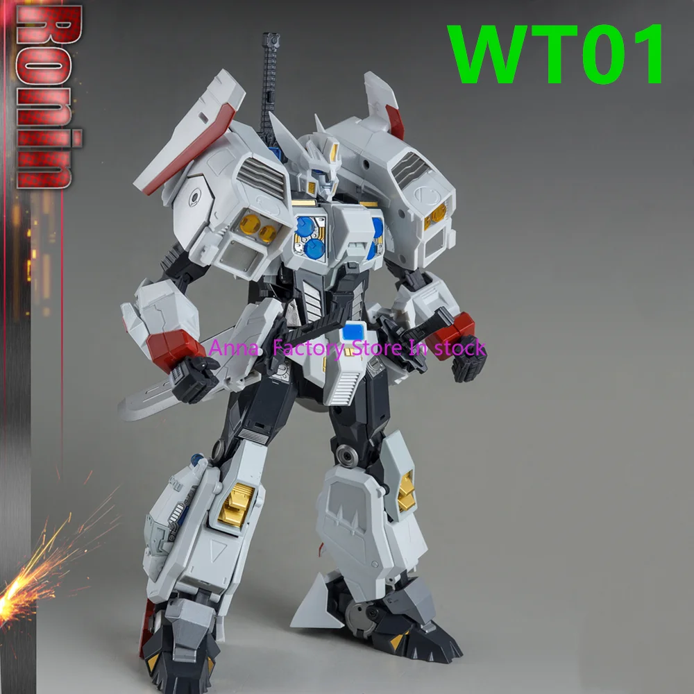 In Stock Fantastic Transformation Trans WT01 WT-01 White Masterpiece RONIN Drift Robot Action Figure Toy with Box