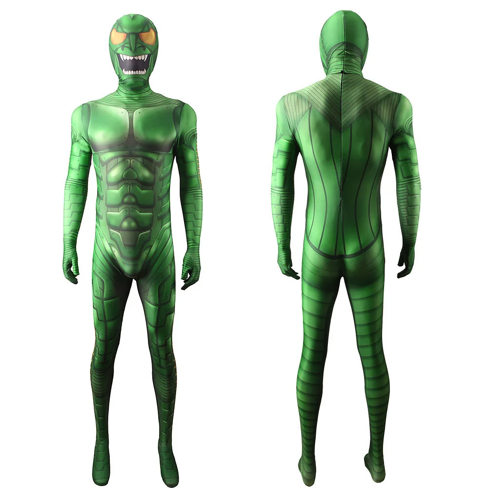 Disney Spiderman Green Goblin Man En Vrouw Jumpsuit Zentai Cosplay Kostuum Peter Parker Bodysuit Tom Holland Halloween Party