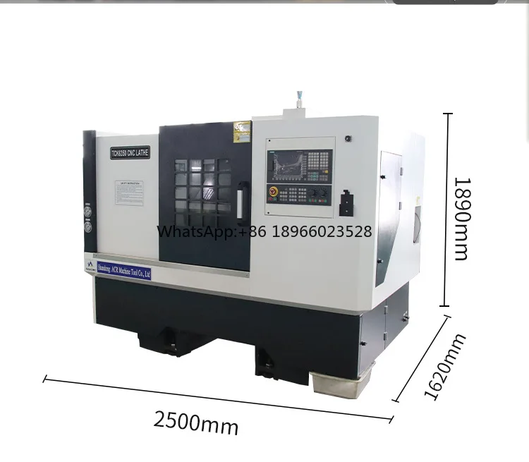 Precision inclined bed CNC lathe Automatic feeder  CNC Fanuc Machine Industrial metal CNC lathe TCK6340S