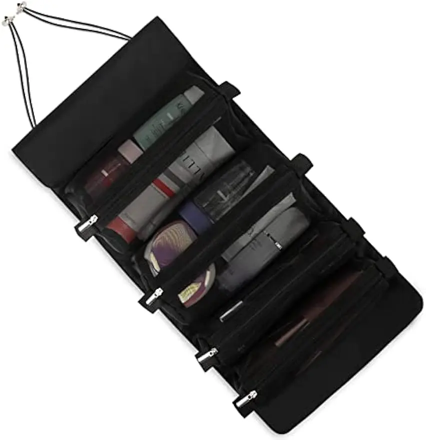 

Travel Cosmetic Bag Foldable Cosmetic Organizer for Shampoo, Toiletries, Full Size Storage Bag Storage Organizer