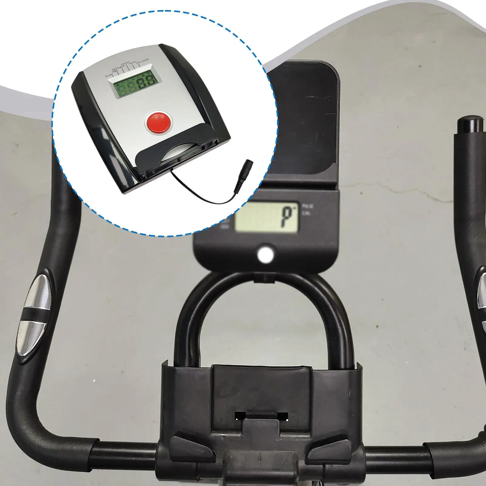 Exercise Bike Speedometer ABS Plastic Durable Measurement Display Home Gym Accessory for Workout Tracking