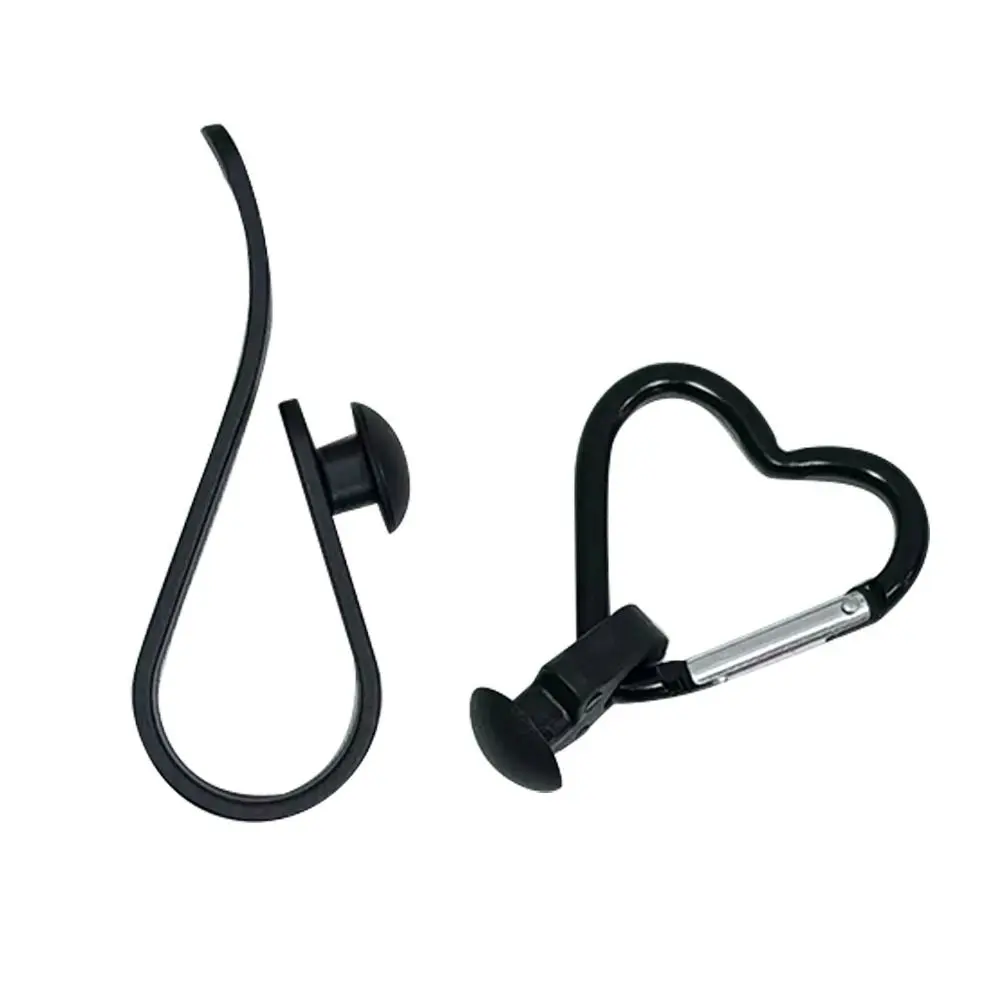 3PCS Plastic Bags Hooks Accessories Button Keychain Holder Hook Accessories for Bogg Bag Heart-shaped Connector