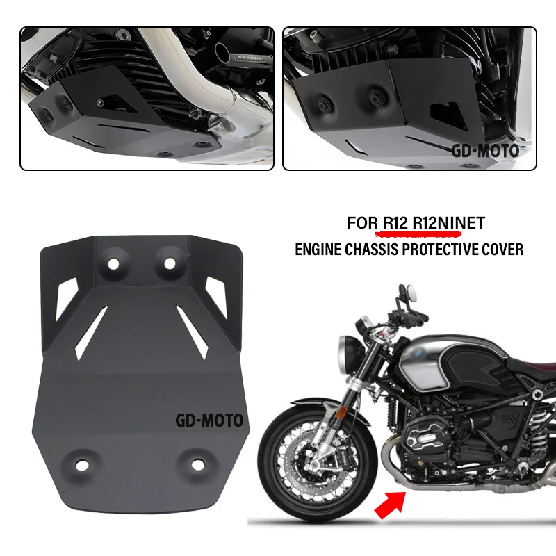 

Новинка для BMW R12 NineT R12NINET 2023 2024 2025, аксессуары для мотоциклов R12, защитная пластина, защитная крышка для рамы Bash