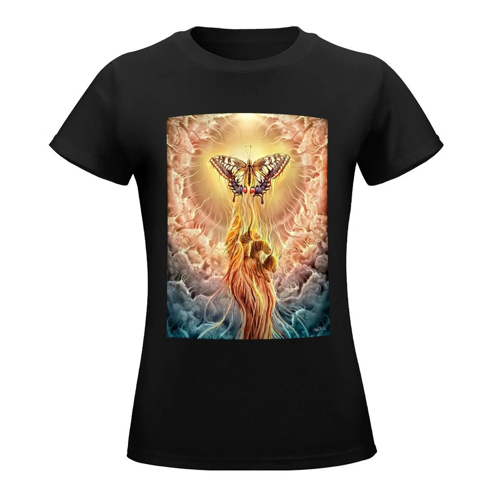 Mesmerized by Your Presence T-Shirt funnys graphics animal print t-shirts for Women cotton