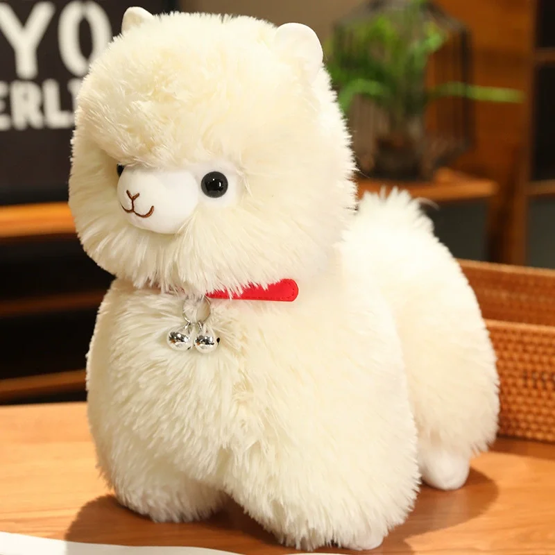 Nuovo giocattolo di peluche a campana con campanello che suona. Regalo di attività per festival di animali di peluche con bambola di stoffa di pecora carina
