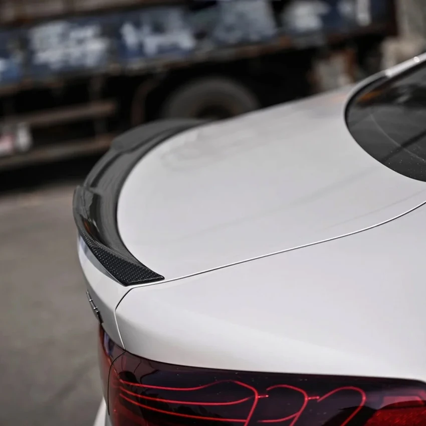 ل 2019-2024 BMW 4 سلسلة G22 420i 430i 420d 430d M440i M440d الخلفية سبويلر الجناح M4 نمط بوديكيت ضبط الجذع الخلفي الذيل الجناح