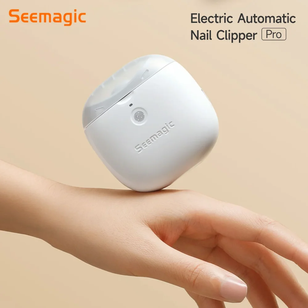 Seemagic Electric Automatic Nail Clipper Electric Nail Clipper With Light Baby Adult Nail Care