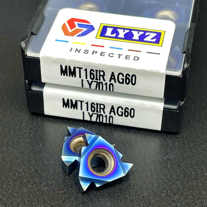 High quality MMT11IR AG60 MMT11ER  MMT16IR MMT16ER AG60 nano blue thread insert cemented carbide blade CNC tool blade 11IR AG60