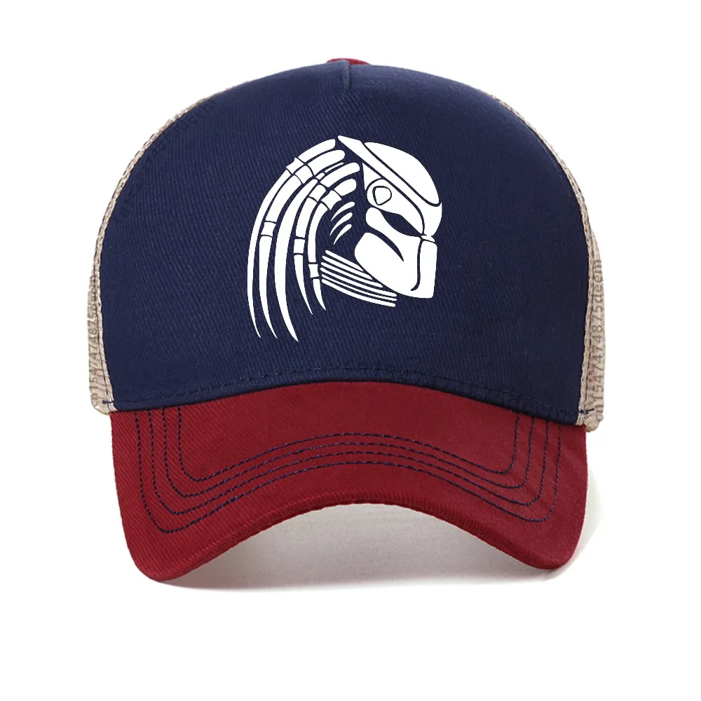 Predator Motorcycle summer mesh baseball cap Sci-fi Horror Film Breathable sun hats fashion Vintage Style Cool Snapback hat