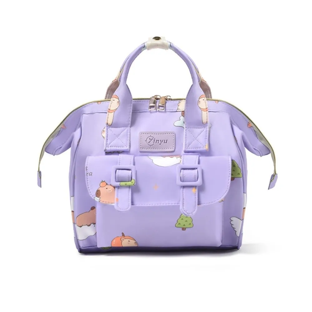 

Cartoon Print Mommy Backpack Multifunctional Large Capacity Travel Backpack Anti Splash Water Maternity Design Breastfeeding Bag