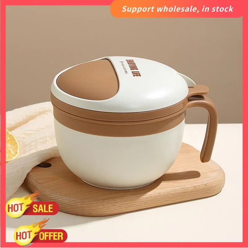 RISE-cuenco de fideos instantáneos con aislamiento relleno de agua dividido, fiambrera para estudiantes, fiambrera para llevar trabajadores de oficina