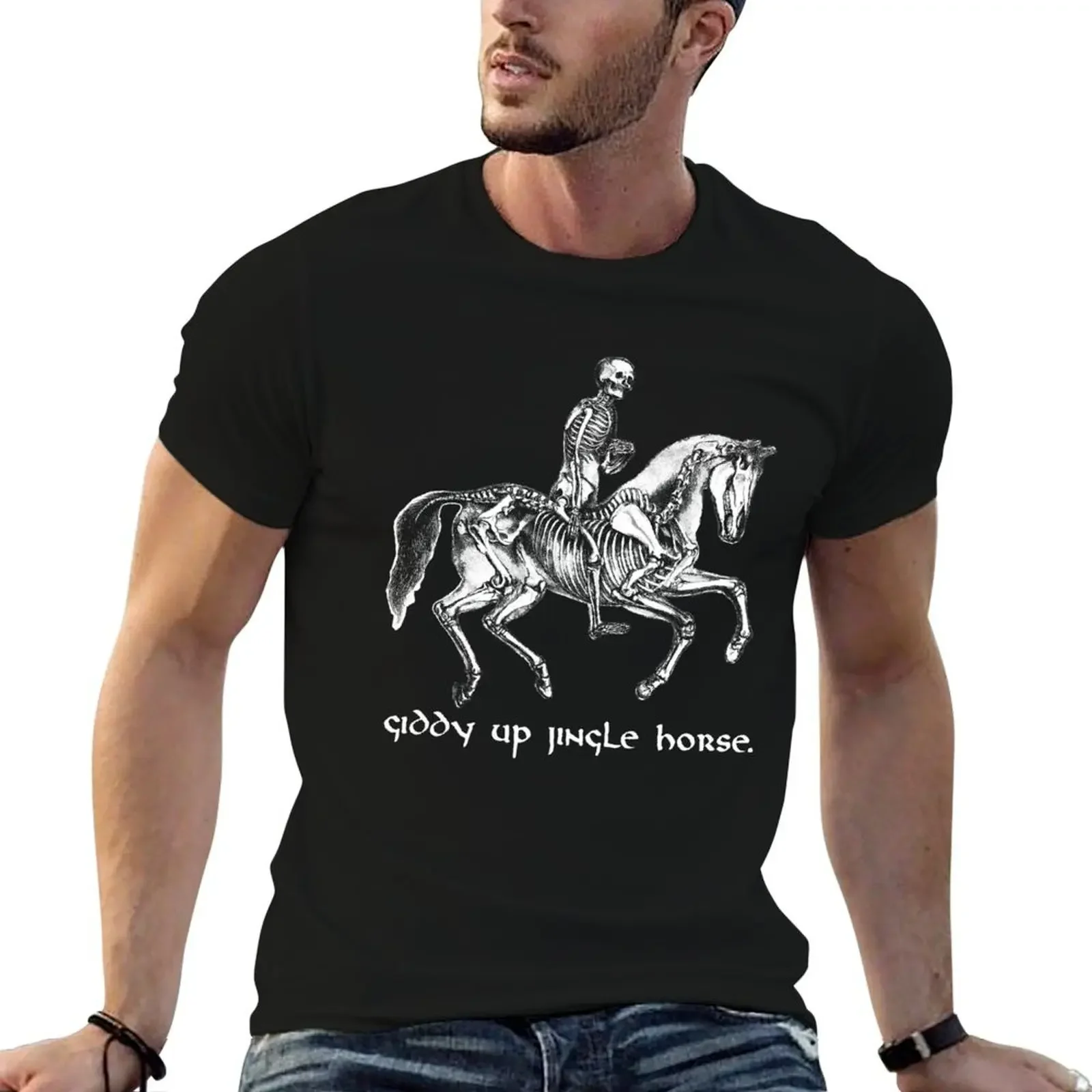 Giddy Up Jingle Horse. T-Shirt vintage anime t shirts big and tall t shirts for men