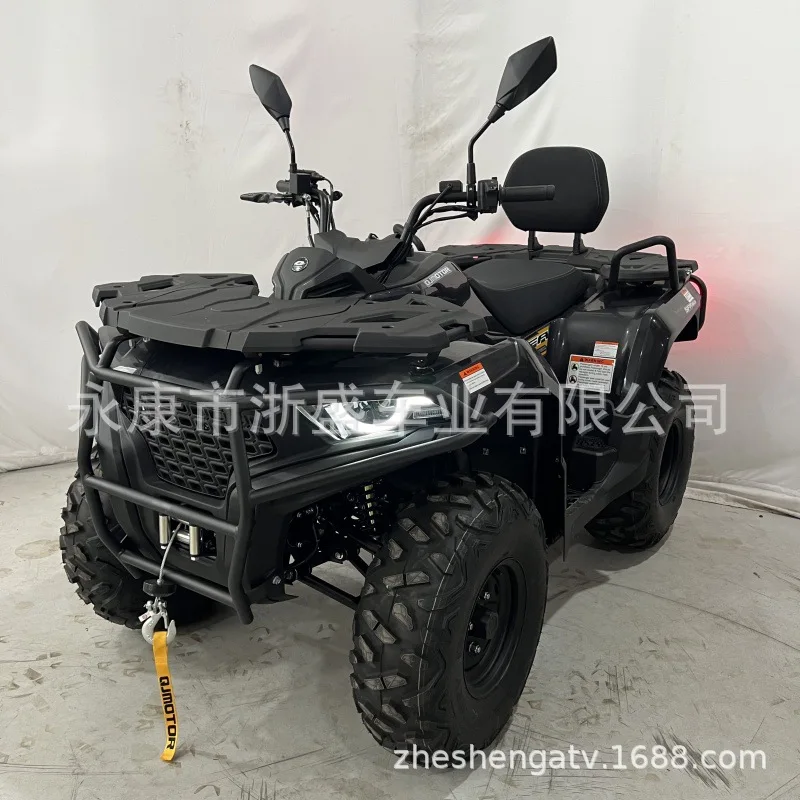 ATV 300cc, 4-Wheel All-Terrain Vehicle, CVT Water-Cooled Large Double Seat, Off-Road Quad Motorcycle