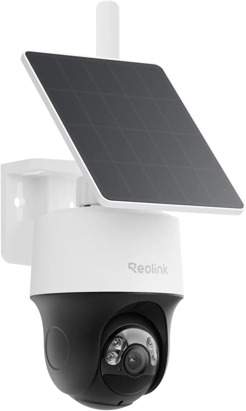 2K 4G LTE Cellular Security Camera, Wireless Solar-Powered Outdoor, Built-in Fixed SIM Card (Data Plan Required), 360° Pan-Tilt & Auto Tracking, Color Night Vision, Smart AI Detection