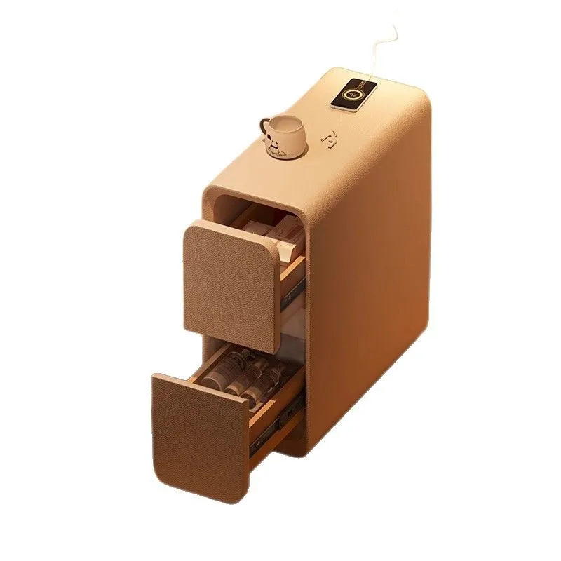 

High Quality Bedroom Small Ultra-narrow Crack Bedside Cabinet Free Installation Storage Cabinet