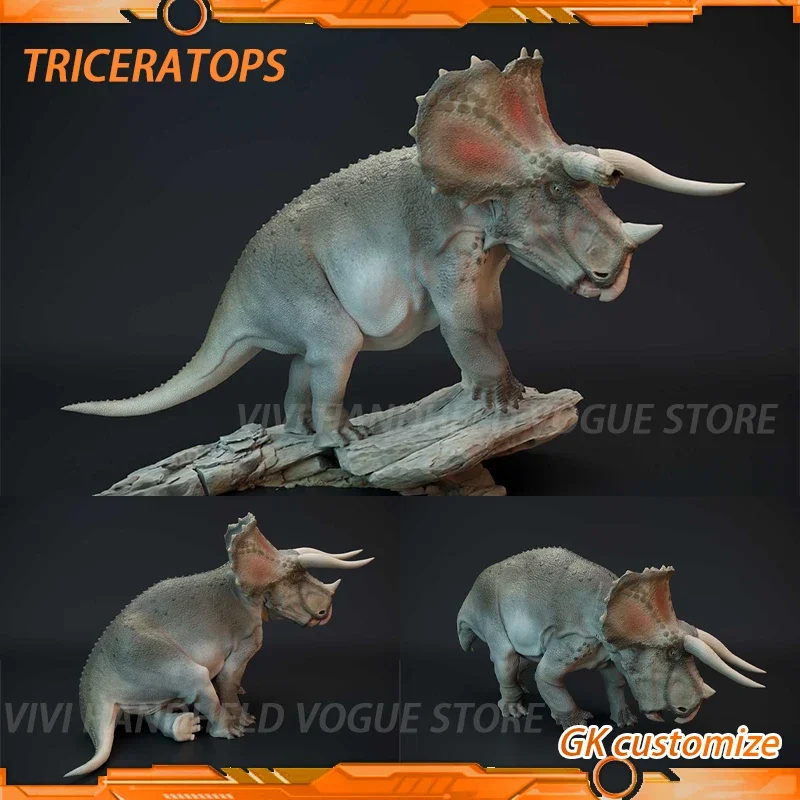 1/144 1/35 6-24cm Triceratops Model Toy Ancient Extinct Life Dinosaur Model Gk Customize Triceratops Sterrholophus Marsh