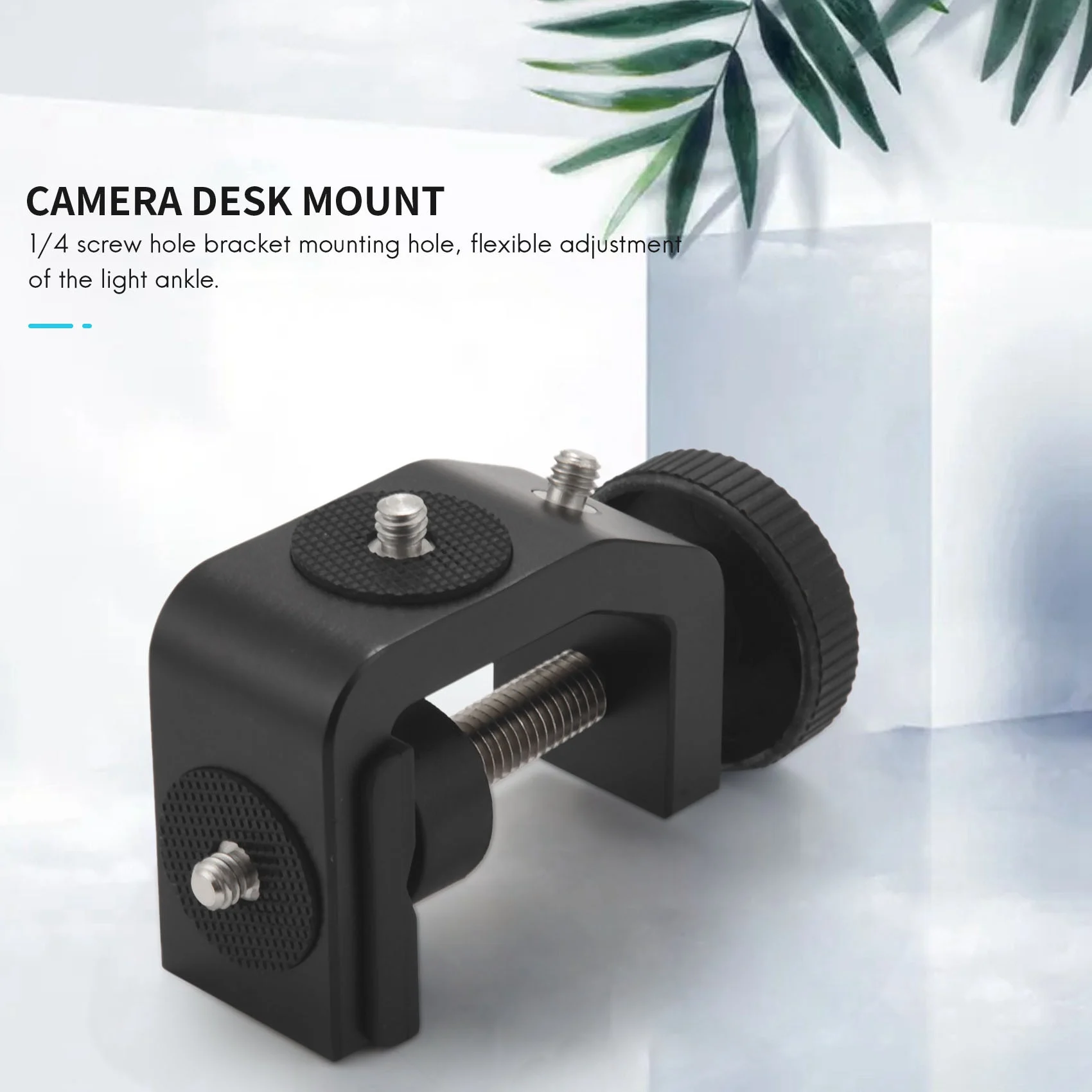 Braçadeira C com parafuso ajustável Camera Mount, Braçadeiras Bracket, Desktop Universal Multifunction for Studio