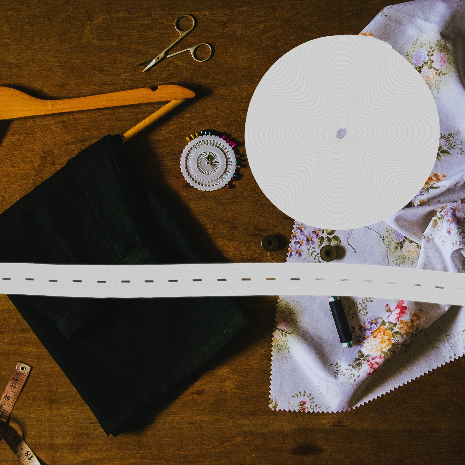 

Elastic B Polyester Buttonhole DIY Waistb s Waistline Strap Buttonholes Elastic Strap Belt Long Enough Cut Needed