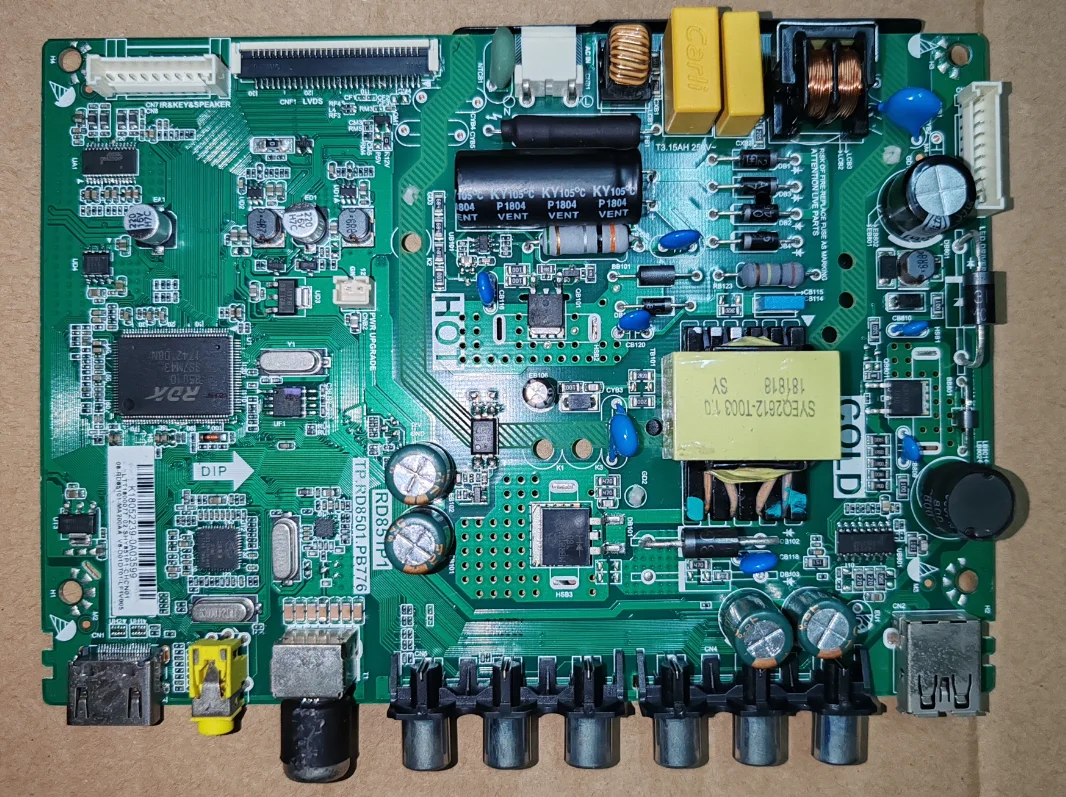 TP.RD8501.PB776    RD8501P1  Three in one TV motherboard, check photos, physical photos