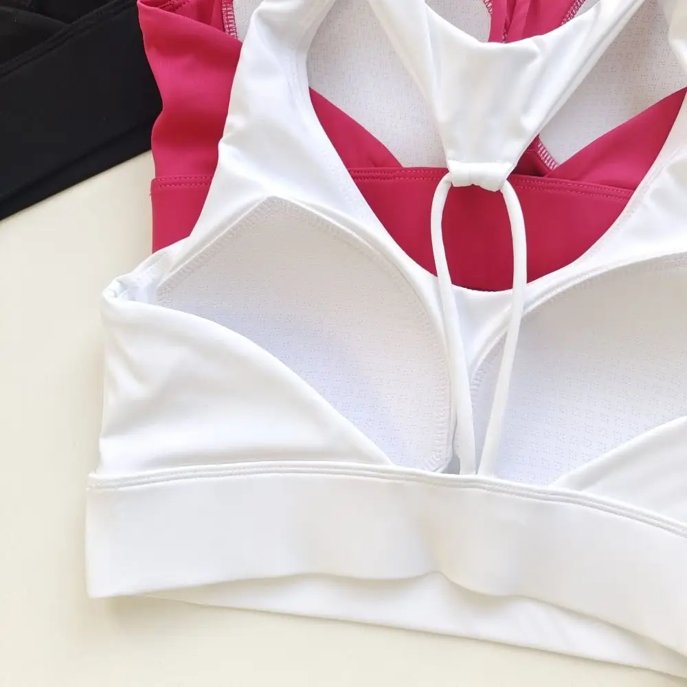 Quick-Drying Sports Bra Shock-Proof Back Design Yoga Fitness Bra High-Intensity Support Anti-Sagging Support Gym Training Bra