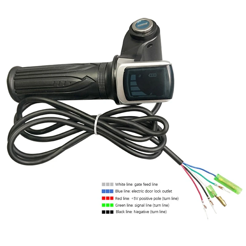 60V Electric Scooter Speed Controller Handlebar Throttle Handle With LCD Display Power Indicator