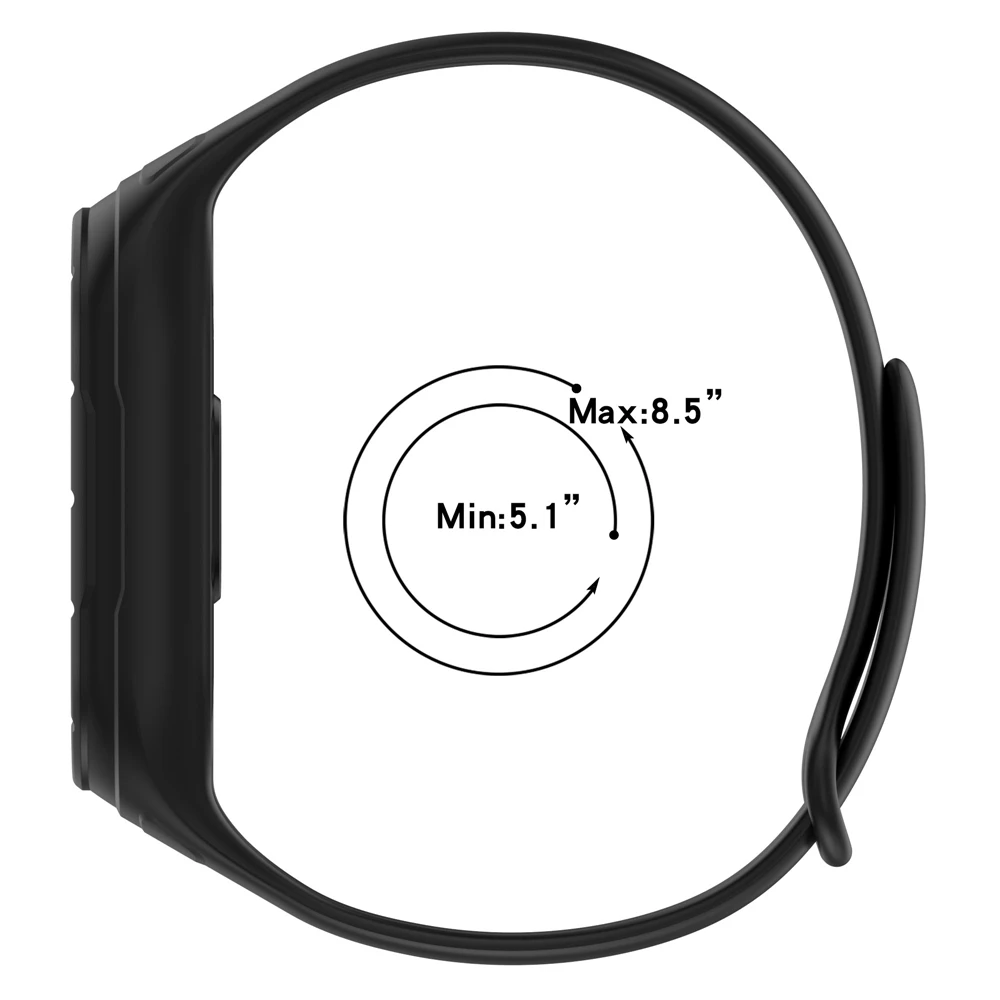 Ремешок для часов Xiaomi Mi Band 8, ремешок для спортивных часов, мягкий корпус из ТПЭ для браслета Mi Band 8