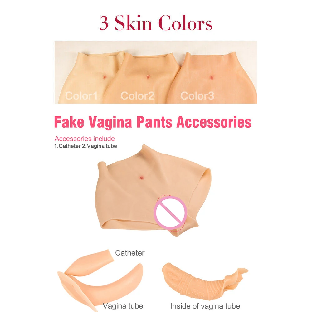 

Мужские силиконовые трусики с реалистичной вагиной, нижнее белье для косплея для трансвеститов, транссексуалов, утолщенный дизайн для увеличения бедер