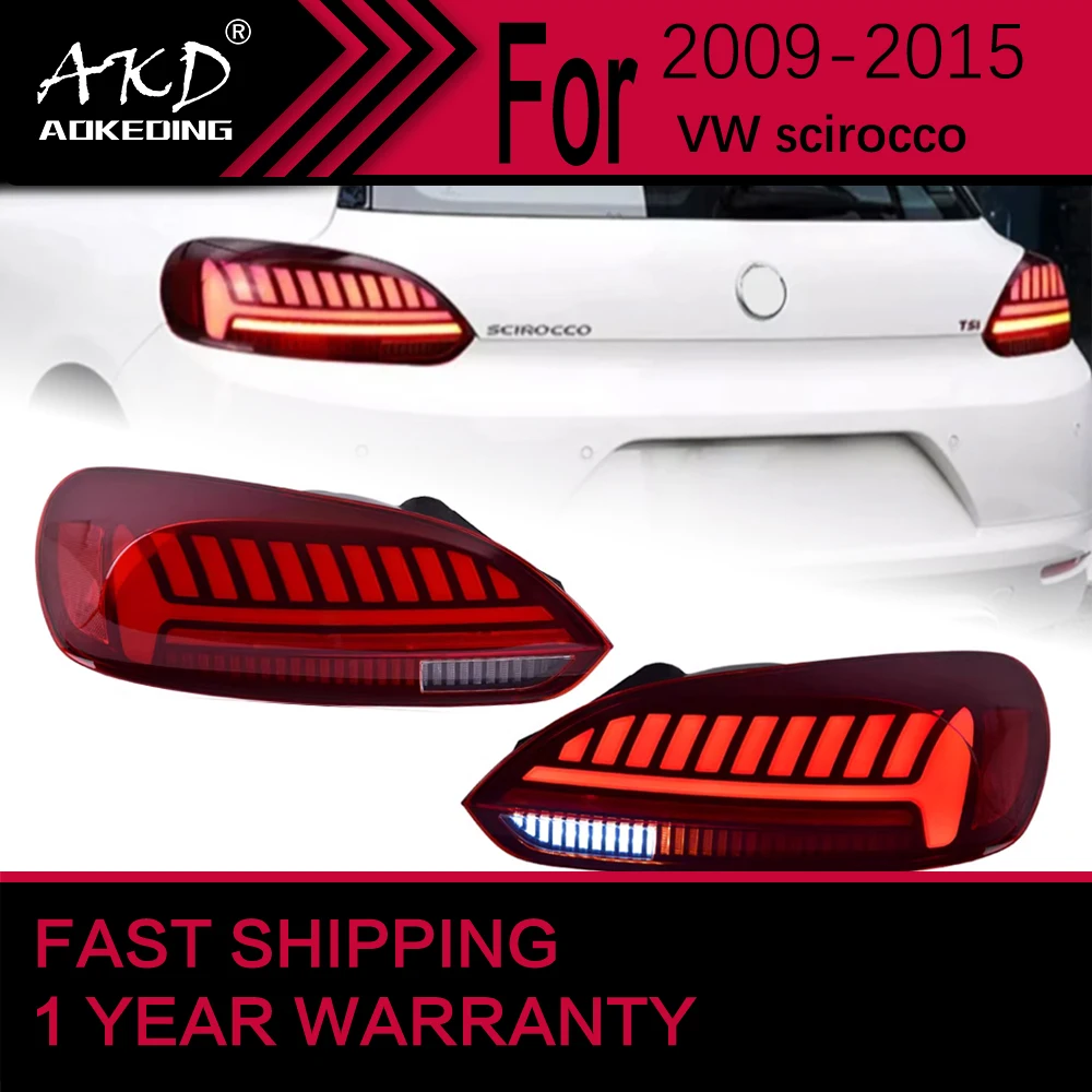 

Автомобильные фары для VW scirocco светодиодный Tail светильник 2009-2015 scirocco задний стоп-сигнал тормозной сигнал DRL задние автомобильные аксессуары