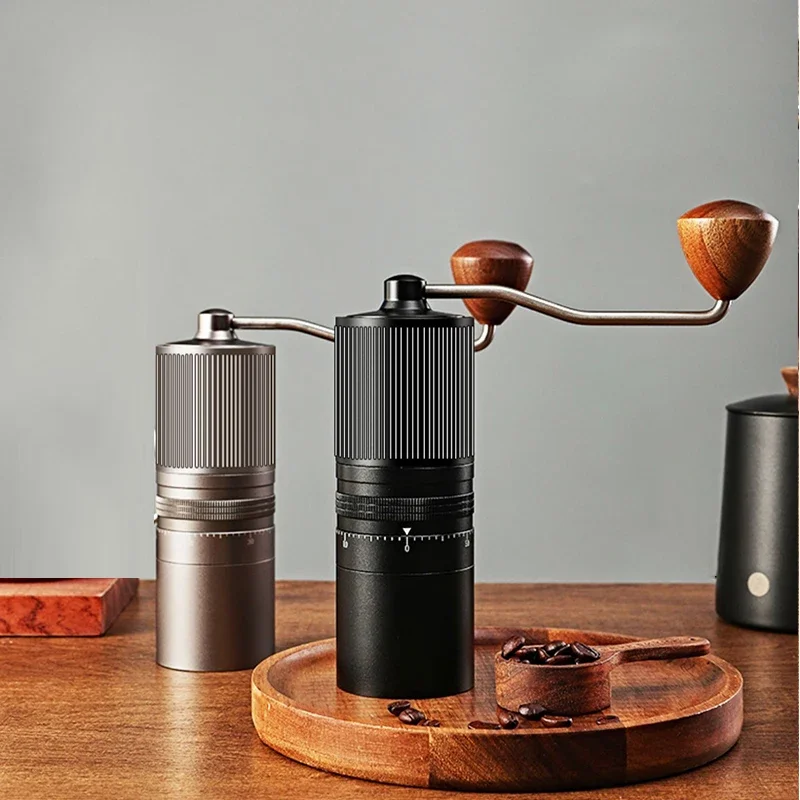 Manual Coffee Grinder External Adjustable Grinding Thickness  High Quality Steel Core Burr Portable Three Bearing Positioning