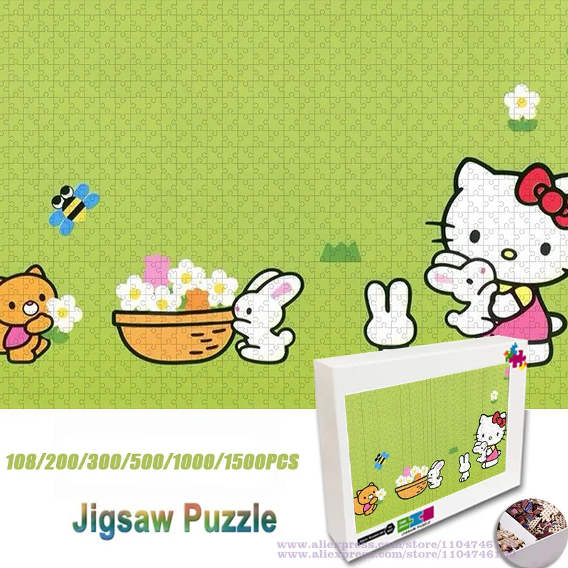Sanrio Hello Kitty головоломка мультфильм аниме 108/200/300/500/1000/1500