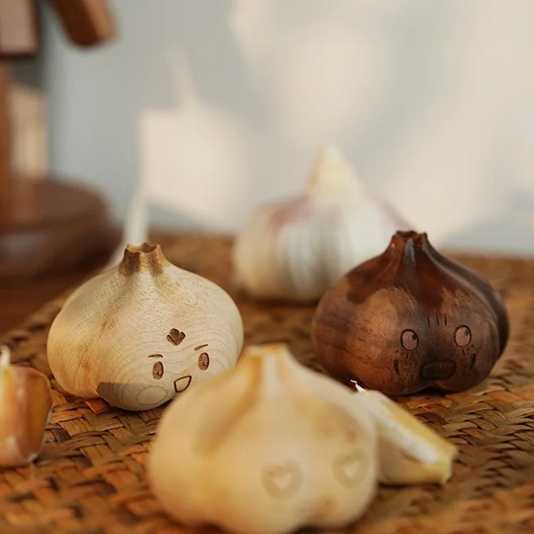 Garlic ornaments, home decoration tabletop, fun essential oil aromatherapy