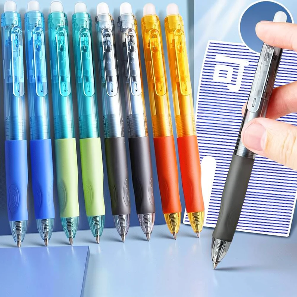Erasable Gel Pens For Student Writing Correction Design Retractable Refillable Ink Office School Supplies Stationery Stationery