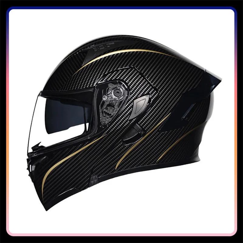 Motorhelm Volledig Gezicht DOT Goedgekeurde Modulaire Helm Dual Vizier Opklapbare Motorhelm Volwassen Mannen Vrouwen Cascos Para Motos