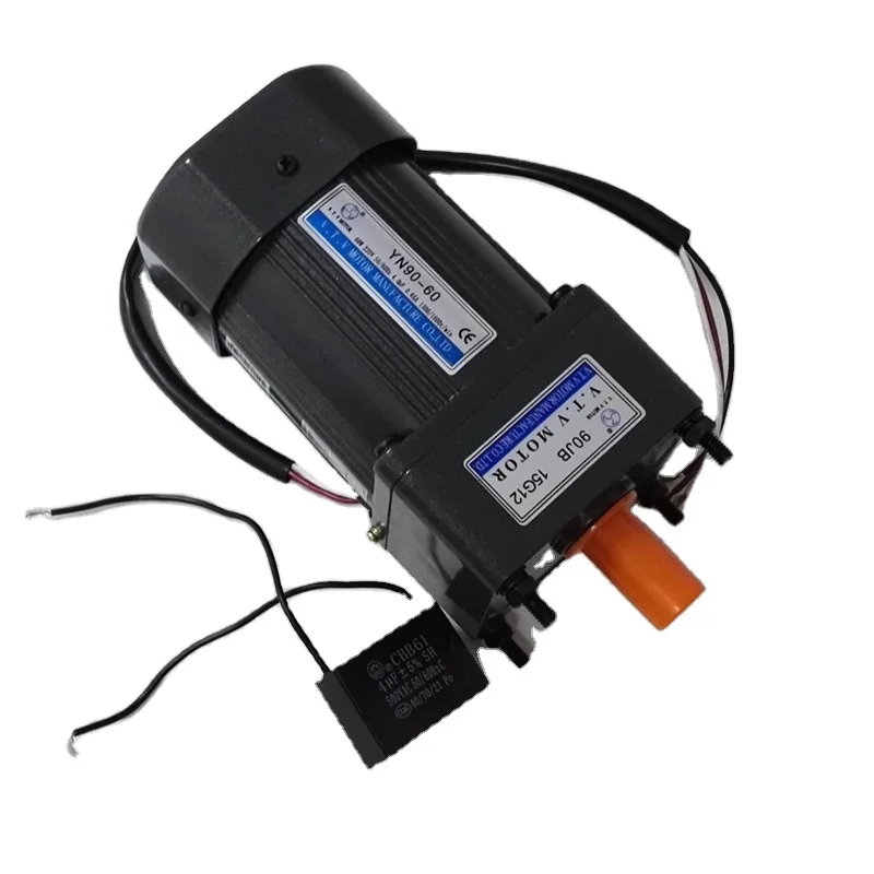 2026 V.T.V Mono Phase Induction Speed Reducer Motor YN90-120/90JB100G15 120W Power