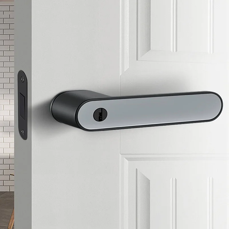 Ecological Door Lock Minimalist Magnetic Suction Silent Bedroom Handle Hardware Indoor Wooden Door Household Door Lock Hardware