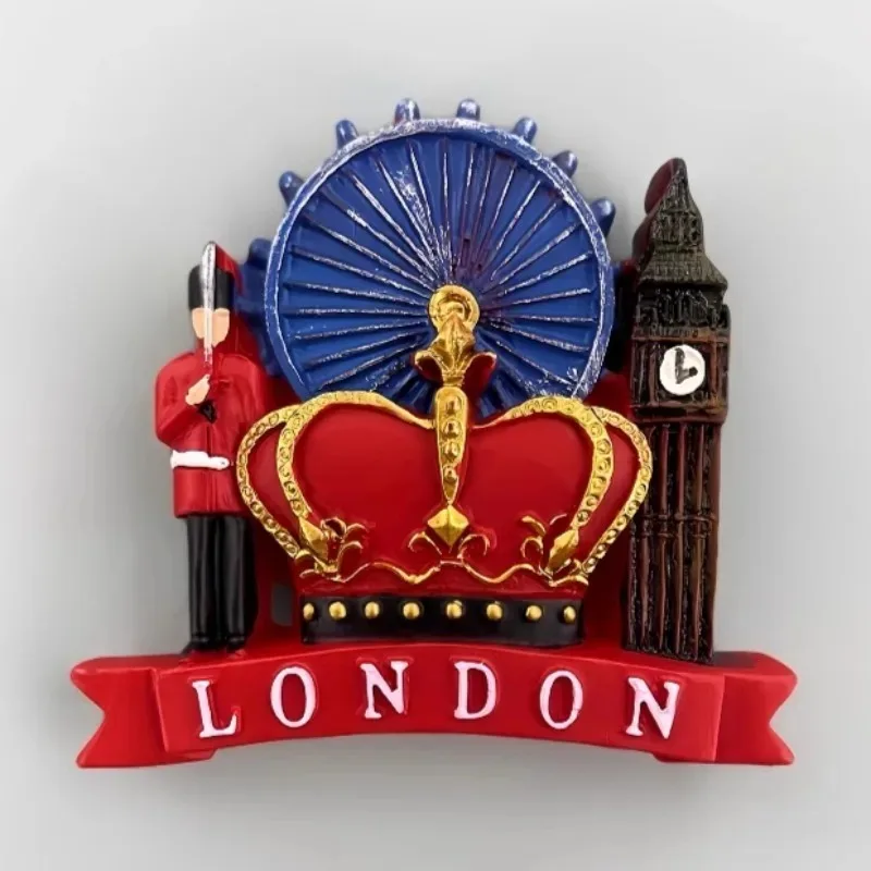 United Kingdom Fridge Magnets England Souvenirs Tower Bridge Big Ben Royal Guards Fridge Stickers Home Decoration Wedding Gifts