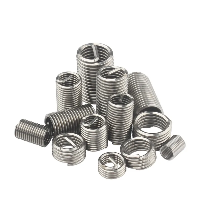 10-50pcs M3 M4 M5 M6 M8 M10 Stainless Steel Screw Coiled Wire Helical Threaded Inserts Set Helicoil Thread Repair Insert