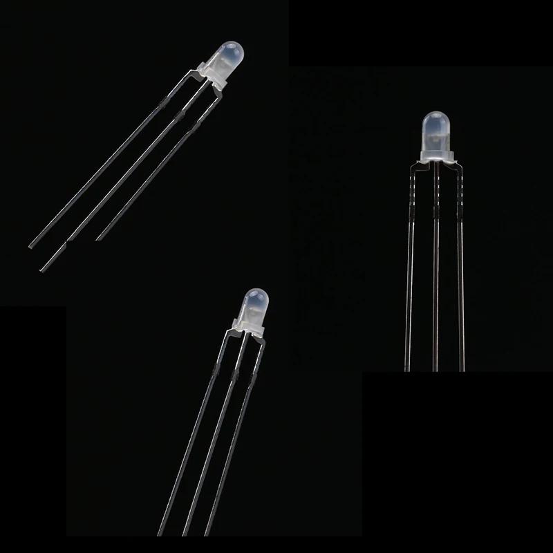 20-50Pcs F3 3mm LED Bi-Color Diffused Red Emerald-green Common Cathode/Anode Round Light Emitting Diode Foggy Indicator Lamp DIP