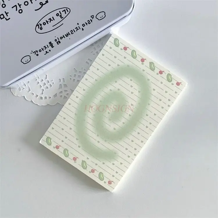 1 libro Lindo cuaderno pegajoso y rasgable, libro de material de cuaderno de alto valor para estudiantes