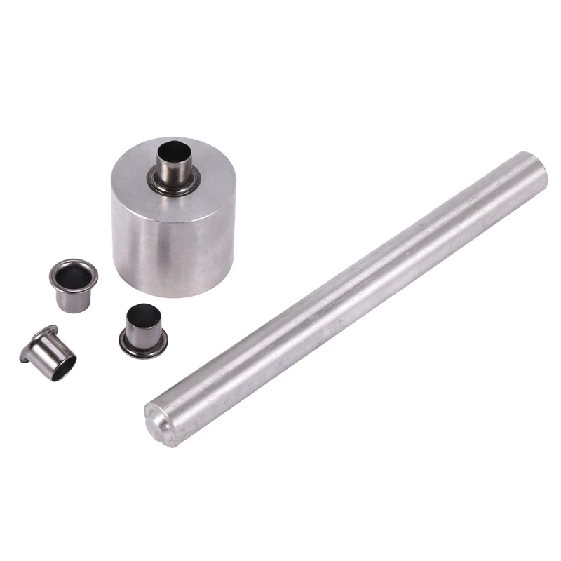 2Set di strumenti + 200 pezzi di rivetti strumenti per l'installazione delle unghie con chiodi in ottone argento