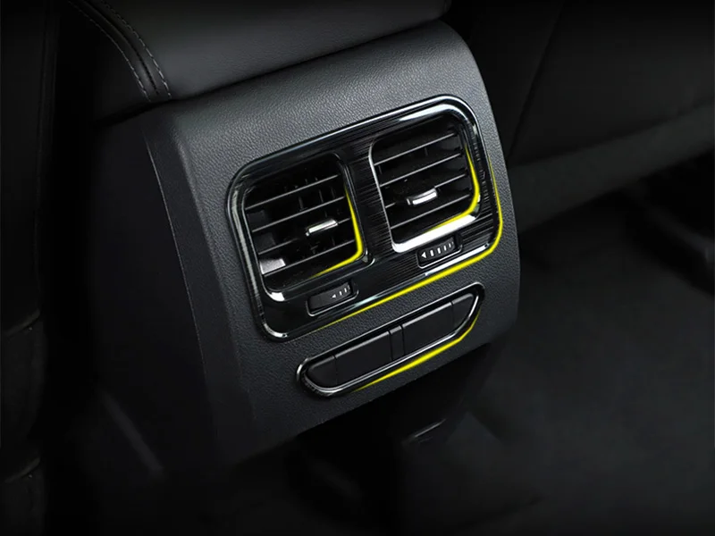 Car Rear Console Air Conditioner Output Frame Trim 2Pcs/Set For Haval F7 2019 2020 2021 2022 2023 car accessories