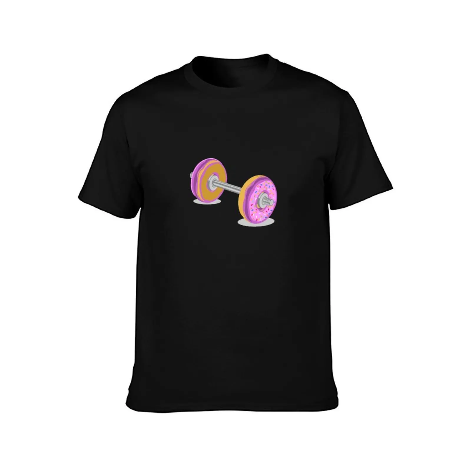 Donut, dumbbell, weightlifting T-Shirt UV Protection Outdoor Tee Shirt