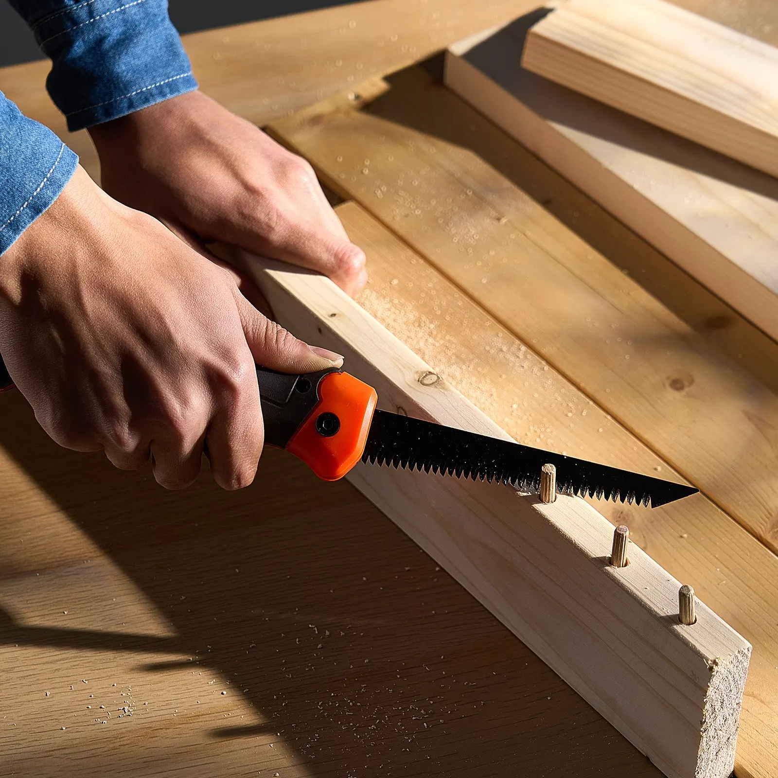 

Folding Jab Saw 5 In Foldable Jab Saw With Soft Grip Handle For Drywall PVC