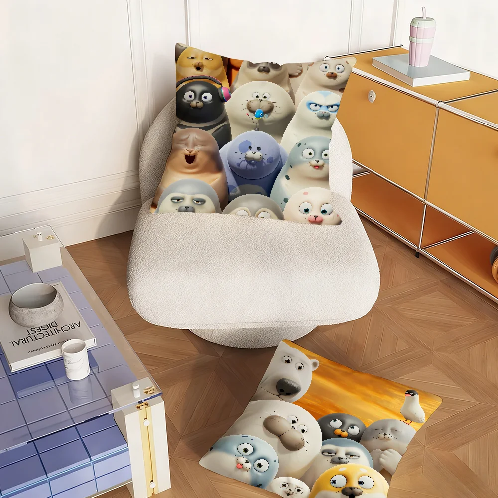 Funda de almohada con dibujos animados de S-Sealook-S, decoración para el respaldo del sofá y la sala de estar, cojín cuadrado para la siesta