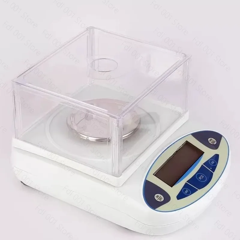 3000g/0.1g Electronic Balance Scale with Windshield High Precision Laboratory Solid Analytical Digital Precision Balance Scale