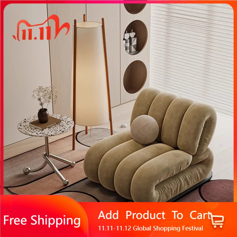 

Comfortable Garden Living Room Chairs Relax Modern Nordic Sofa Living Room Chairs Lazy Reading Poltrona Postmodern Furniture